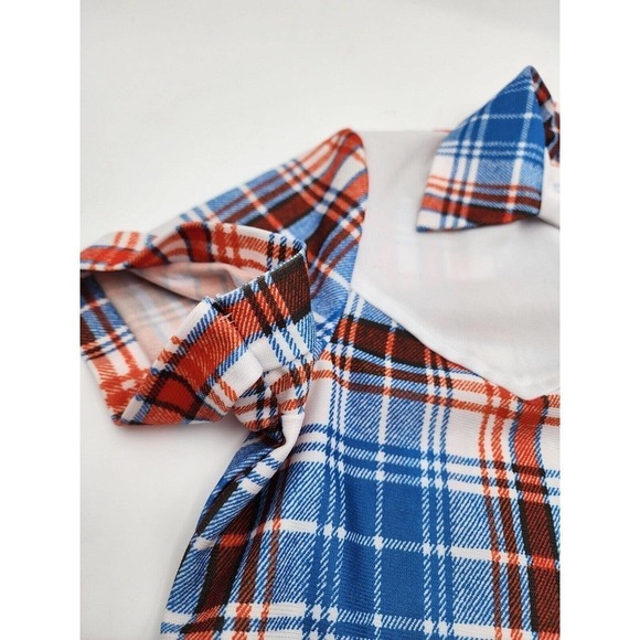 Vintage 70s Sears Retro Plaid Smock Large Pockets CC Zipper Women's Medium - Picture 12 of 12